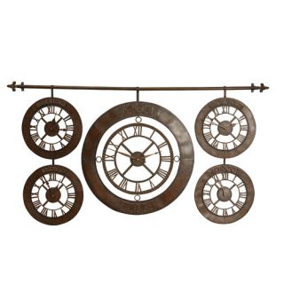 Time Zones Oversized 33.5 Hanging Wall Clock