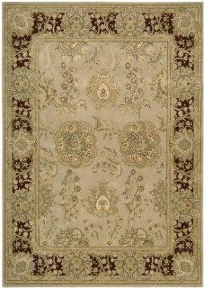 Nourison 2000 Beige Traditional Persian 8' Round Rug (2232)   Area Rug Accessories