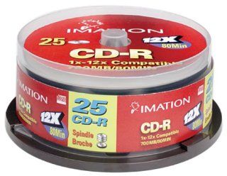 Imation 66 0000 2607 1 24x Certified CD R 700 MB/80 Minutes Spindle Imation (25 Pack) (Discontinued by Manufacturer) Electronics
