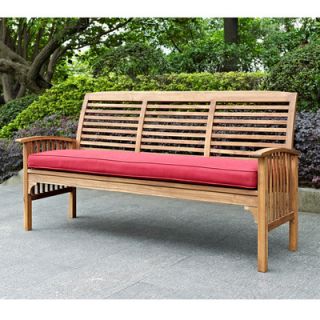 Home Loft Concept Patio Garden Bench with Cushion