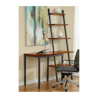 Jesper Office Parson Ladder Bookcase with Writing Desk
