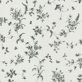 Brewster Home Fashions Ink Lily Vine Wallpaper