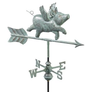 Good Directions Flying Pig Weathervane with Roof Mount