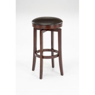 Shea Backless Bar Stool in Brown Cherry