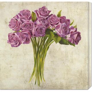 Global Gallery Bouquet de Roses by Leonardo Sanna Stretched Canvas