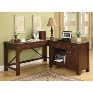 Riverside Furniture Castlewood L Shape Desk Office Suite