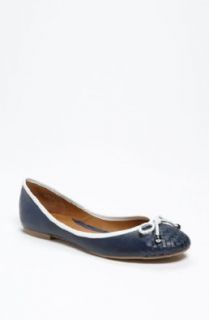Women's Sperry Top Sider Maya Navy Laether Flats Size 7.5M Shoes