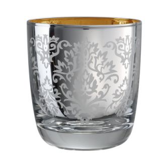 Artland Brocade Double Old Fashioned Glass in Silver (Set of 4)