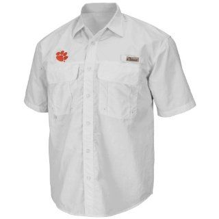 Clemson shirt  Clemson Tigers Outrigger Fishing Shirt   White  Sports Fan T Shirts  Sports & Outdoors