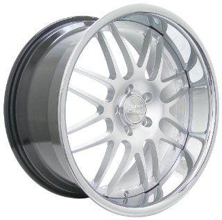 Concept One RS 8 (Series 701) Hyper Silver with Chrome Lip   19 x 8.5 Inch Wheel Automotive