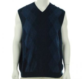 Izod Golf V Neck Sweater Vest Chrome Blue XXL at  Mens Clothing store