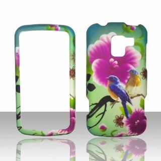 Twin Birds LG Optimus Slider VM701 Virgin Mobile Hard Case Snap on Rubberized Touch Case Cover Faceplates Cell Phones & Accessories