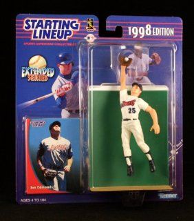 JIM EDMONDS / ANAHEIM ANGELS 1998 MLB Extended Series Starting Lineup Action Figure & Exclusive Collector Trading Card Toys & Games