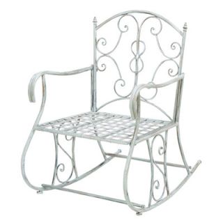 Woodland Imports Outdoor Rocking Arm Chair