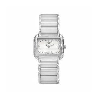 Tissot Women's T0233091103101 T Wave Stainless Steel Quartz White Dial Watch Tissot Watches