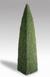 National Tree Company LBXT 702 80 8 Foot Boxwood Pyramid Topiary   Artificial Topiaries