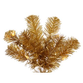 Vickerman Co. 7.5 Antique Gold Artificial Pencil Christmas Tree with