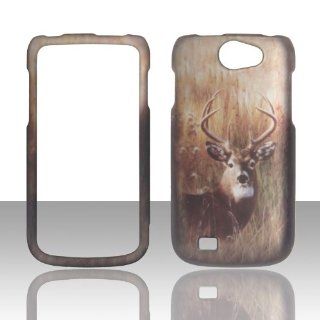 2D Buck Deer Samsung Exhibit II 4G T679 / Galaxy Exhibit 4G / Galaxy W (i8150) Wonder T Mobile Hard Case Snap on Rubberized Touch Case Cover Faceplates Cell Phones & Accessories