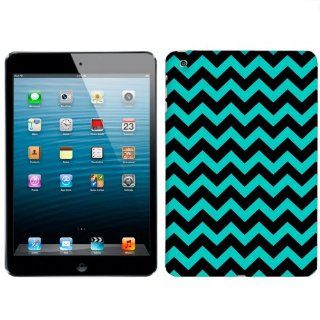 Apple iPad Mini Chevron Zig Zag Turquoise & Black Phone Case Cover Cell Phones & Accessories