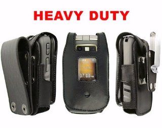 Motorola i680 Heavy Duty Armor Brand Rugged Leather Case with Metal Swivel Belt Clip and Belt Loop 
