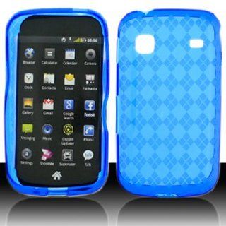 For US Cellular Samsung R680 Repp Accessory   Blue TPU Soft Case Protector Cover + Free Lf Stylus Pen Cell Phones & Accessories