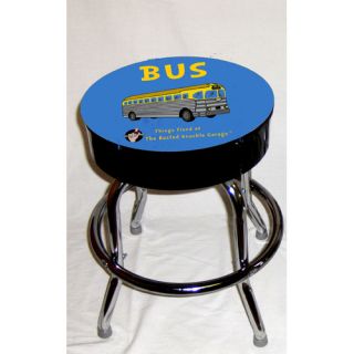 Busted Knuckle Garage Kids Swivel Old Bus Stool