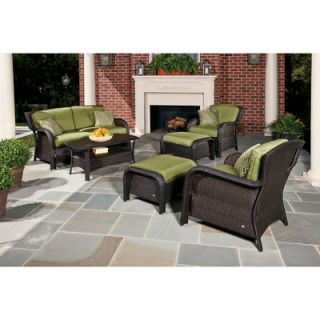 Hanover Outdoor Strathmere 6 Piece Patio Seating Group with Cushion