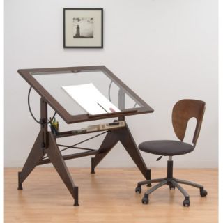 Studio Designs Aries Glass Drafting Table