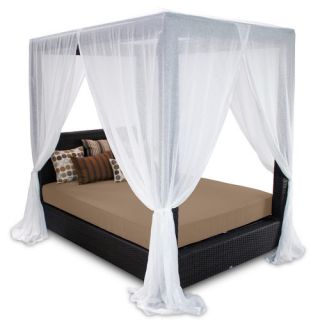Signature Queen Canopy Bed with Cushions