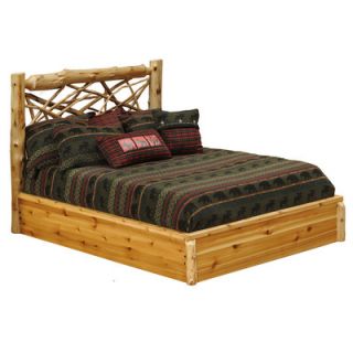 fireside lodge cedar twig platform bed