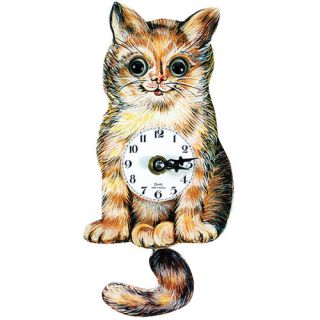 Cat Clock with Moving Eyes and Tail