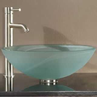 Avanity Tempered Glass Vessel Bathroom Sink   GVE420