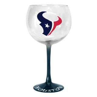 NFL Houston Texans Hand Crafted Balloon Wine Glass, 20 Ounce  Sports Fan Kitchen Products  Sports & Outdoors