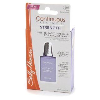 Sally Hansen Complete Treatment Continuous Treatment Strength Nail Polish 3207, Clear Transparent 0.45 fl oz (13.3 ml) Health & Personal Care