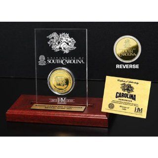 BSS   University of South Carolina 24KT Gold Coin Etched Acrylic 