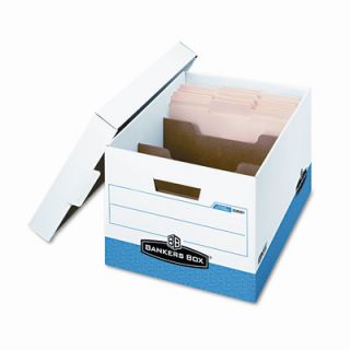 BANKERS BOX R Kive Divider Box, Legal/Letter, 12 x 15 x 10, White/Blue