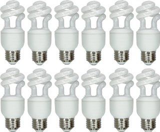 GE Lighting 64004 Energy Smart Spiral CFL 10 Watt (40 watt replacement) 490 Lumen T3 Spiral Light Bulb with Medium Base, 12 Pack   Compact Fluorescent Bulbs  