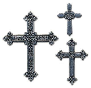 Momenta Small Metal Icon, Antinque Crosses