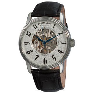 Stuhrling Original Men's 707G.33152 Romeo Automatic Skeleton Silver Dial Watch Watches