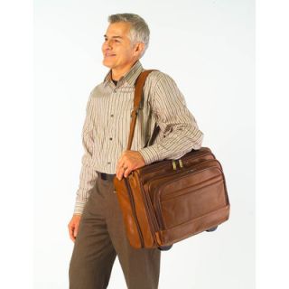 Clava Leather Tuscan Business Class Leather Laptop Briefcase
