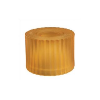 WAC Deep Bell Glass Shade for Monorail Quick Connect Fixtures in Amber