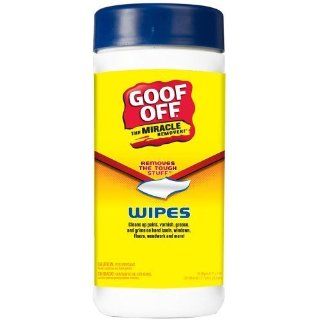 Goof Off FG685 Heavy Duty Spot Remover and Degreaser Wipes, 30 Wipes Per Container  Massage Oils  Beauty