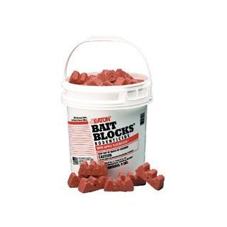 JT Eaton 709 AP Bait Block Rodenticide Anticoagulant Bait, Apple Flavor, For Mice and Rats (Pail of 72)
