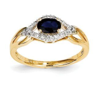 Gold and Watches 14k Diamond & Sapphire Ring Jewelry