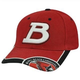 NCAA Ball State Cardinals Curved Bill Adjustable Velcro Constructed Red Hat Cap  Sports Fan Baseball Caps  Sports & Outdoors