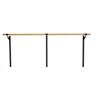 Wall Barre Series Traditional Wood Single Bar Adjustable Height Ballet