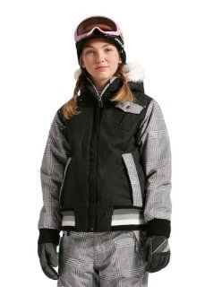 686 Girl's Mannual Charlotte Insulated Jacket (Black) XL (1  Snowboarding Jackets  Sports & Outdoors
