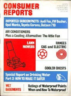 CONSUMER REPORTS Audi Fox Volkswagen Dasher Opel Toyota Datsun 710 tests 7 1974 Entertainment Collectibles