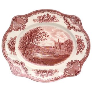 Johnson Brothers Old Britain Castles Pink Oval Platter