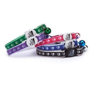Casual Canine Kitty Two Tone Paw Print Cat Collar